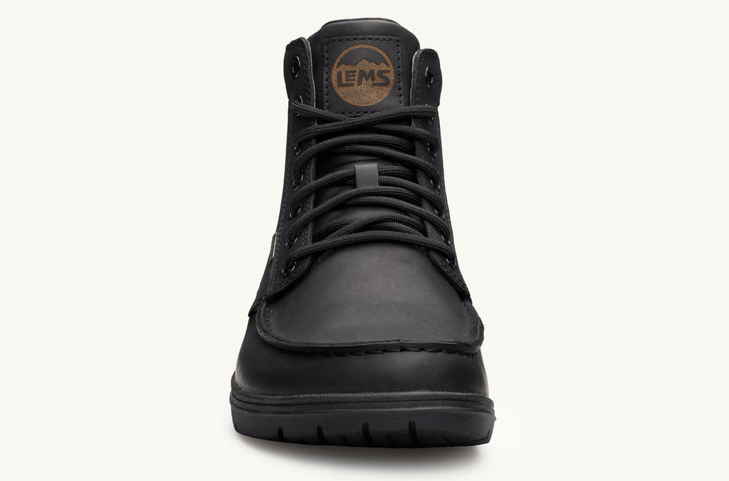 Black Women's Lems Boots Waterproof Boulder | NSG8331WK