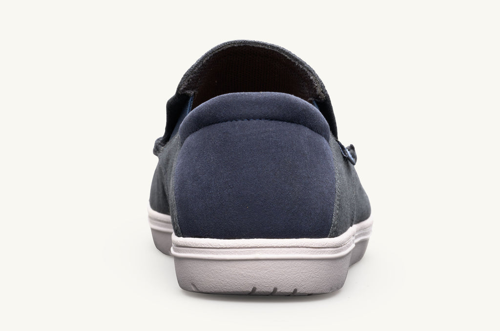 Grey Navy Women's Lems Slip On Shoes Drifter | SEY8679PY