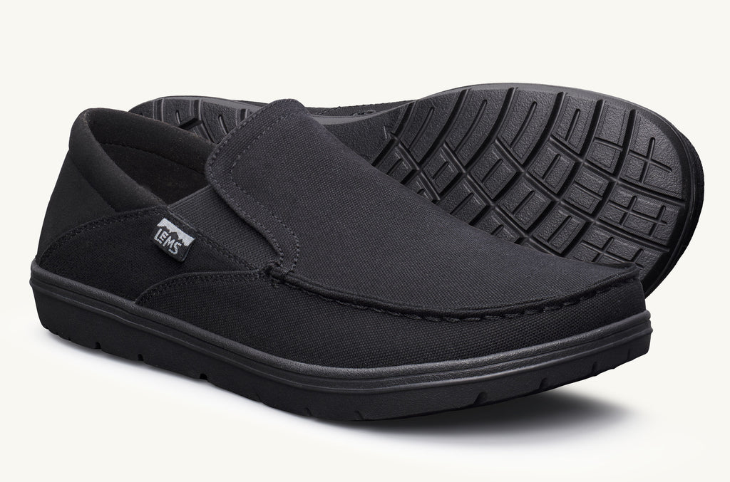 Black Men's Lems Slip On Shoes Drifter | XAH5121IV